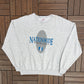 Nationwide Insurance Graphic Crewneck | Size X-Large | Vintage 1990s Company Promotional Grey Sweater |