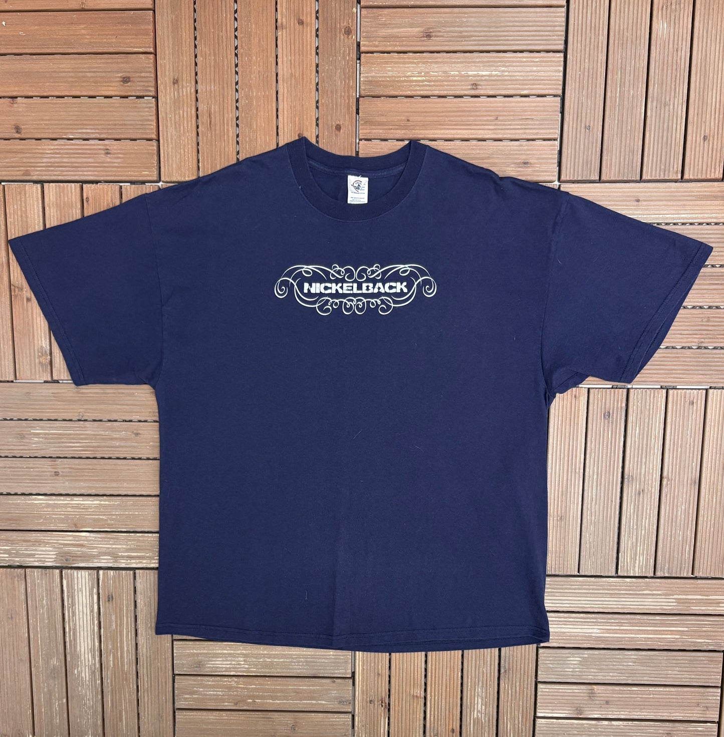 Nickelback 2005 Graphic Tee | Size XX-Large | Vintage 2000s Rock Band Blue T-Shirt |