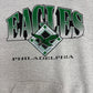 Philadelphia Eagles Graphic Hoodie | Size X-Large | Vintage 1990s NFL Football Grey Sweater |