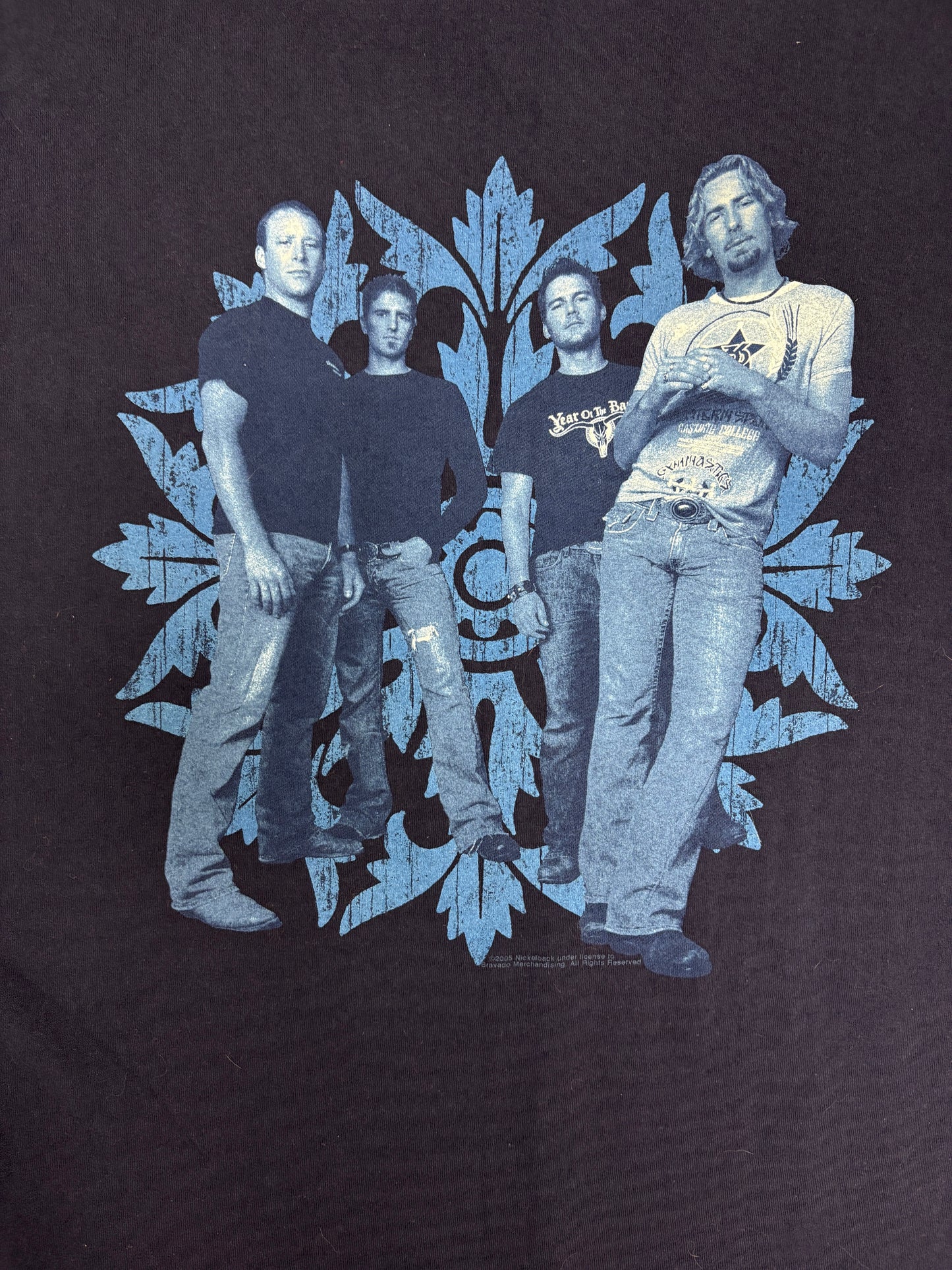 Nickelback 2005 Graphic Tee | Size XX-Large | Vintage 2000s Rock Band Blue T-Shirt |