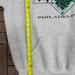 Philadelphia Eagles Graphic Hoodie | Size X-Large | Vintage 1990s NFL Football Grey Sweater |