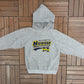 University of Michigan Wolverines Graphic Hoodie | Size Small | Vintage 1990s College Grey Sweatshirt |