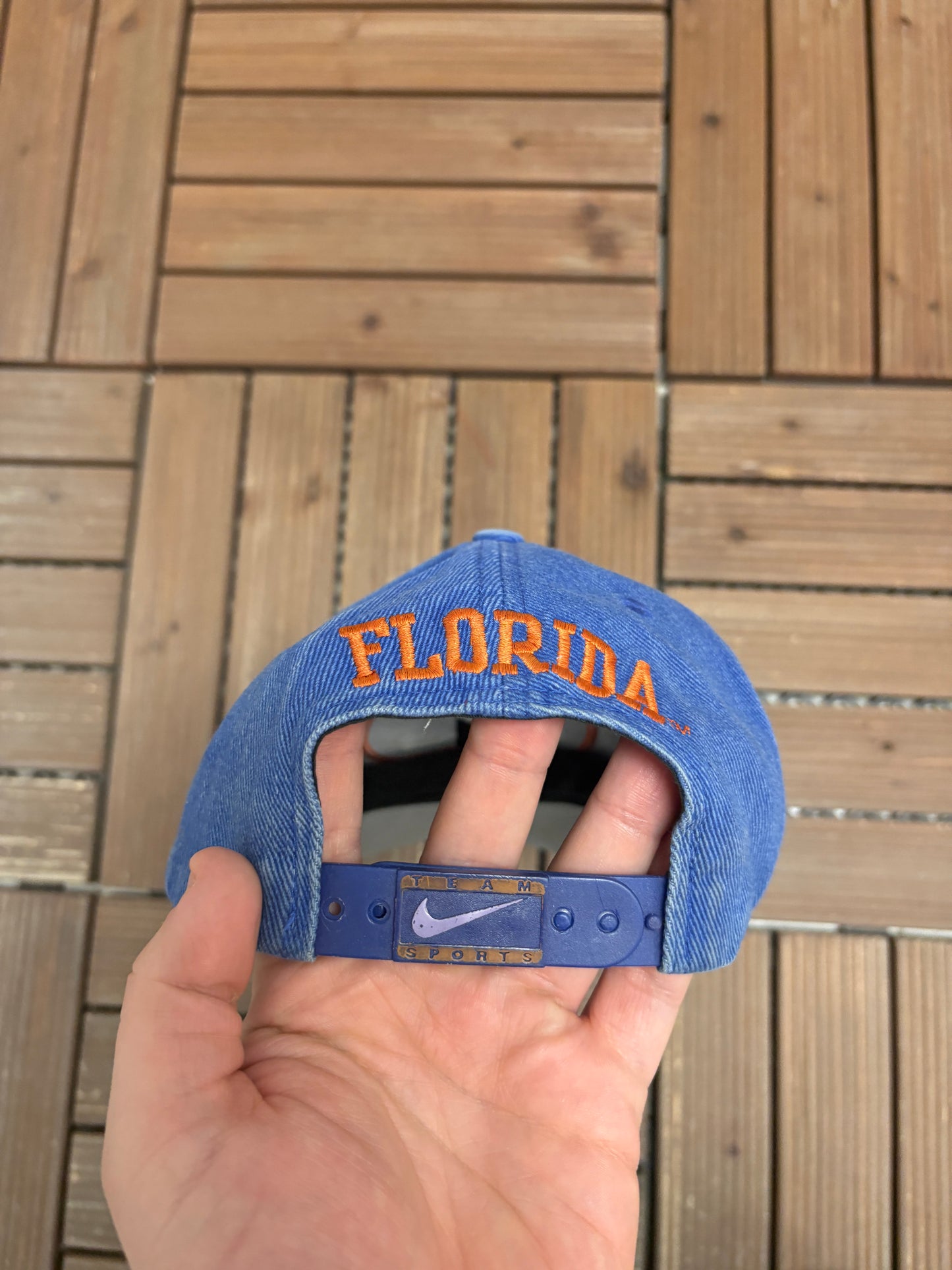 Florida Gators Nike Graphic Hat | Snap Back | Vintage 2000s College Blue Cap |