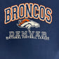 Denver Broncos Graphic Tee | Size X-Large | Vintage 1990s NFL Football Blue T-Shirt |