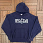 Seattle Mariners Graphic Hoodie | Size XX-Large | Vintage 2000s MLB Baseball Blue Sweater |