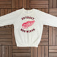 Detroit Red Wings Graphic Crewneck | Size Small | Vintage 1980s NHL Hockey White Sweater |