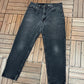 Levi Strauss & Co 550 Denim Jeans | Size 36 x 30 | Vintage 1990s Levi's Black Jeans |