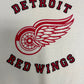 Detroit Red Wings Graphic Crewneck | Size Small | Vintage 1980s NHL Hockey White Sweater |