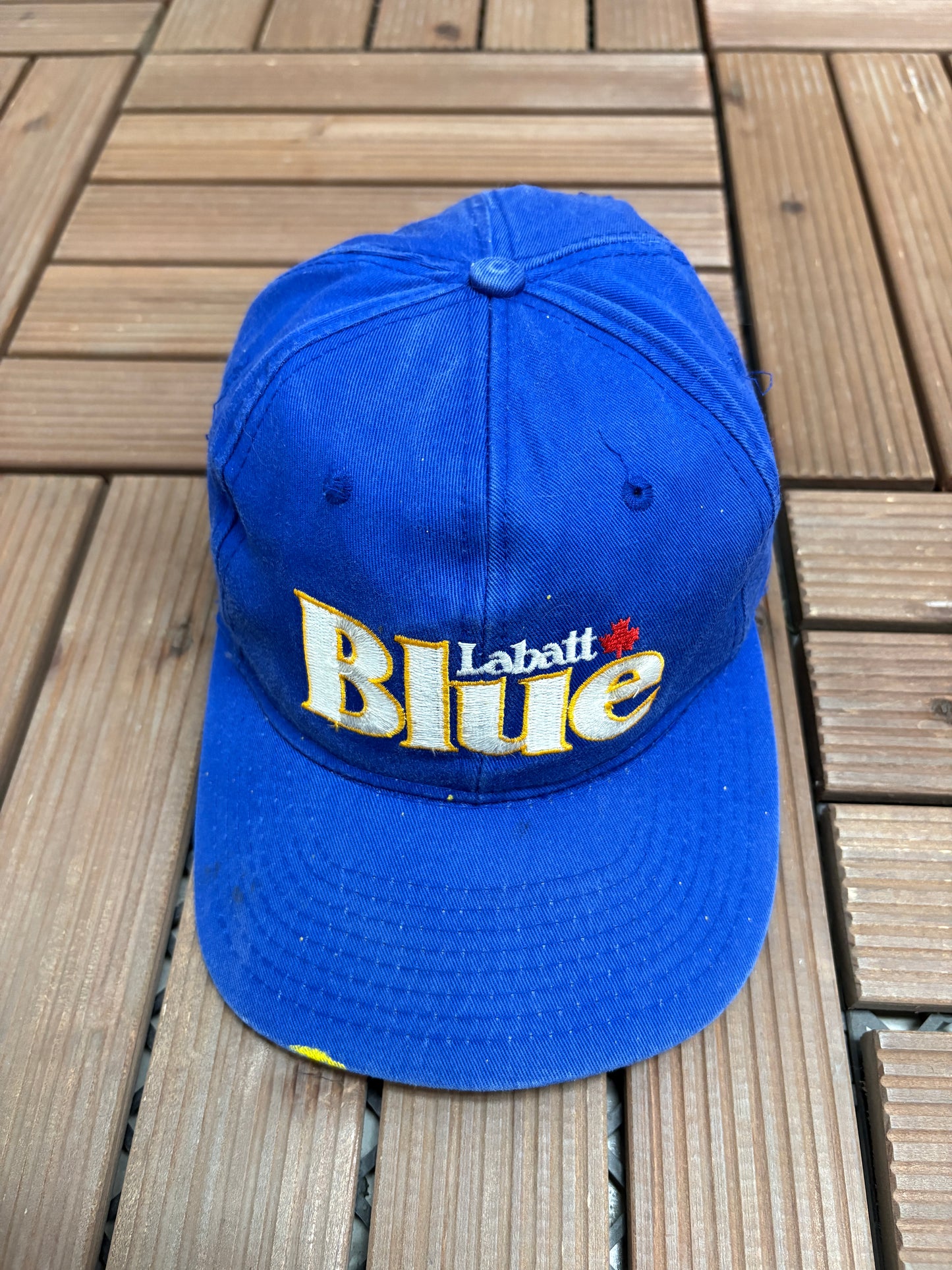 Labatt Blue Graphic Hat | Snap Back | Vintage 1990s Promotional Blue Cap |