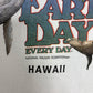 Earth Day Every Day Hawaii Graphic Tee | Size X-Large | Vintage 1980s Single Stitch Animal White T-Shirt |