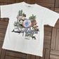Earth Day Every Day Hawaii Graphic Tee | Size X-Large | Vintage 1980s Single Stitch Animal White T-Shirt |