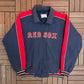 Boston Red Sox Stitched Graphic Jacket | Size X-Large | Vintage 1990s MLB Baseball Blue Puffer Jacket |