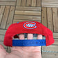 Montreal Canadiens Stitched Graphic Hat | Snap Back | Vintage 1990s NHL Hockey Red Cap |