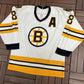 Boston Bruins Cam Neely Hockey Jersey | Size Medium | Vintage 1990s NHL Hockey CCM White Jersey |