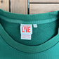 Lacoste LIVE Stitched Graphic Tee | Size XX-Large | Branded 2000s Green Sweater |