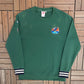 Lacoste LIVE Stitched Graphic Tee | Size XX-Large | Branded 2000s Green Sweater |