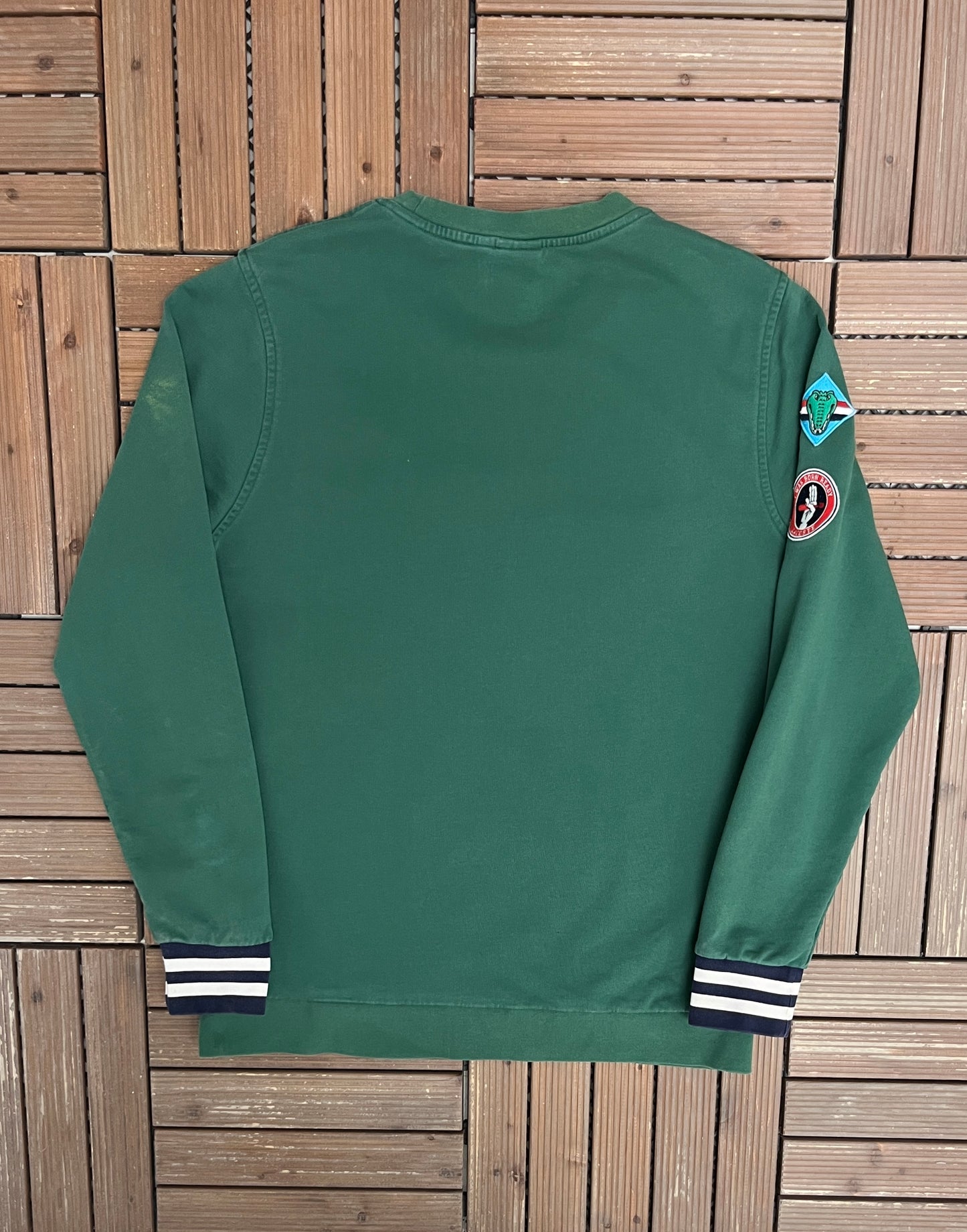 Lacoste LIVE Stitched Graphic Tee | Size XX-Large | Branded 2000s Green Sweater |