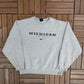 Michigan Wolverines Football Nike Graphic Crewneck | Size Large | Vintage 1990s College Grey Crewneck |