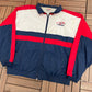 USA Hockey Embroidered Graphic Windbreaker | Size X-Large | Vintage 1990s Hockey White Windbreaker Jacket |