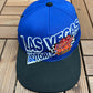 Las Vegas Motor Speedway 1999 Graphic Hat | Snap Back | Vintage 1990s Blue NASCAR Cap |