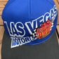 Las Vegas Motor Speedway 1999 Graphic Hat | Snap Back | Vintage 1990s Blue NASCAR Cap |