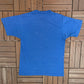 Chicago Cubs Graphic Tee | Size Large | Vintage 1980s MLB Baseball Blue T-Shirt |
