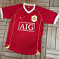 Manchester United 2006-2007 Home Kit | Size Large | Vintage 2000s EPL Soccer Red Jersey |