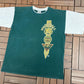 Marshall Thundering Herd Football Graphic Tee | Size Large | Vintage 1990s College Green T-Shirt |