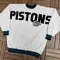 Detroit Pistons Wingspan Graphic Crewneck | Size XX-Large | Vintage 1990s NBA Basketball Grey Sweater |