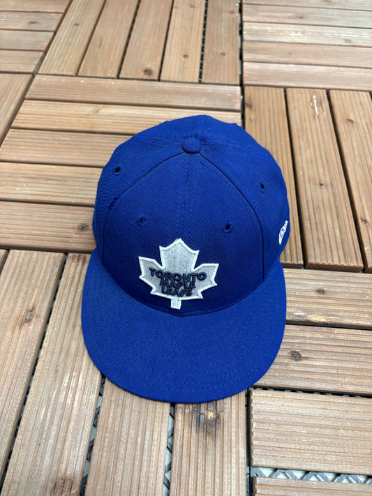 Toronto Maple Leafs Embroidered Graphic Hat | Size 7 1/4 | Vintage 2000s NHL Hockey Blue Cap |