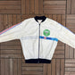 1984 US Open Tennis Graphic Windbreaker | Size X-Large | Vintage 1980s Tennis White Windbreaker |