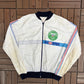 1984 US Open Tennis Graphic Windbreaker | Size X-Large | Vintage 1980s Tennis White Windbreaker |