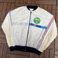 1984 US Open Tennis Graphic Windbreaker | Size X-Large | Vintage 1980s Tennis White Windbreaker |