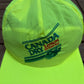 Canada Dry Lemon Ginger Ale Graphic Hat | Snap Back | Vintage 1990s Promotional Neon Cap |