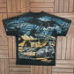 Tony Stewart Motivation... Graphic Tee | Size Large | Vintage 2000s All Over Print NASCAR Racing T-Shirt |