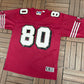 San Francisco 49ers Jerry Rice Football Jersey | Size Large | Vintage 1990s NFL Football Red Jersey |