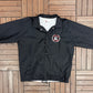 Ottawa Lynx Charter Member Embroidered Jacket | Size Large | Vintage 1990s MiLB Black Jacket |