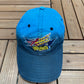 Rock 'n' Roller Coaster Aerosmith Graphic Hat | Metal Clasp | Vintage 1990s Disney Blue Cap |