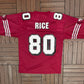 San Francisco 49ers Jerry Rice Football Jersey | Size Large | Vintage 1990s NFL Football Red Jersey |