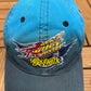 Rock 'n' Roller Coaster Aerosmith Graphic Hat | Metal Clasp | Vintage 1990s Disney Blue Cap |