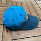 Rock 'n' Roller Coaster Aerosmith Graphic Hat | Metal Clasp | Vintage 1990s Disney Blue Cap |