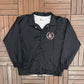 Ottawa Lynx Charter Member Embroidered Jacket | Size Large | Vintage 1990s MiLB Black Jacket |