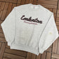 Emlenton, Pennsylvania Graphic Crewneck | Size Large | Vintage 1990s Tourist Promotional Grey Sweater |