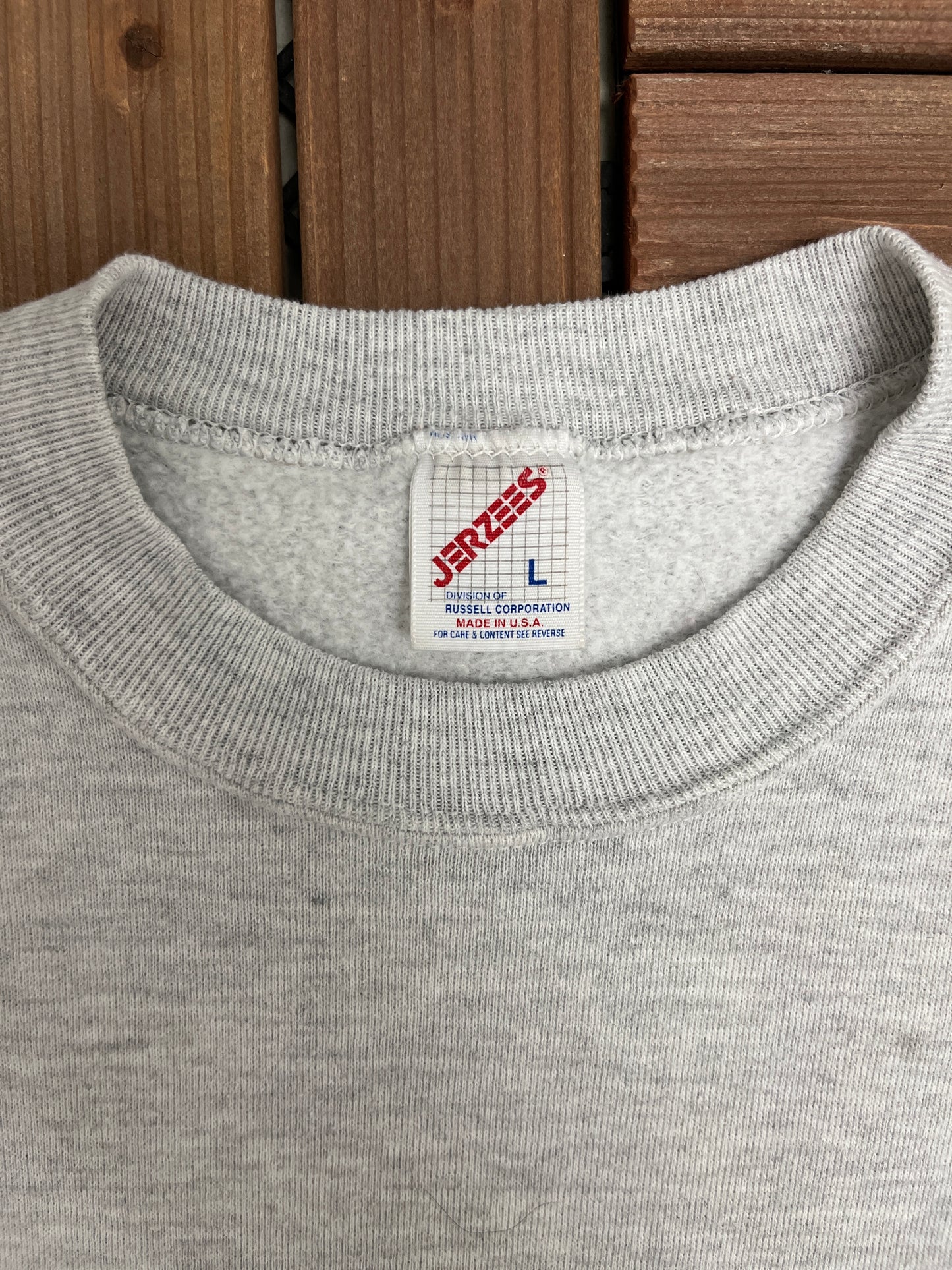 Emlenton, Pennsylvania Graphic Crewneck | Size Large | Vintage 1990s Tourist Promotional Grey Sweater |