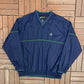 Eddie Bauer Golf Graphic Windbreaker | Size Medium | Vintage 1990s Golf Blue Windbreaker |