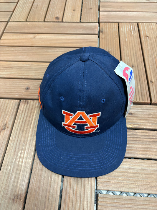 Auburn Tigers Graphic Hat | Snap Back | Vintage 1990s Blue College Cap |