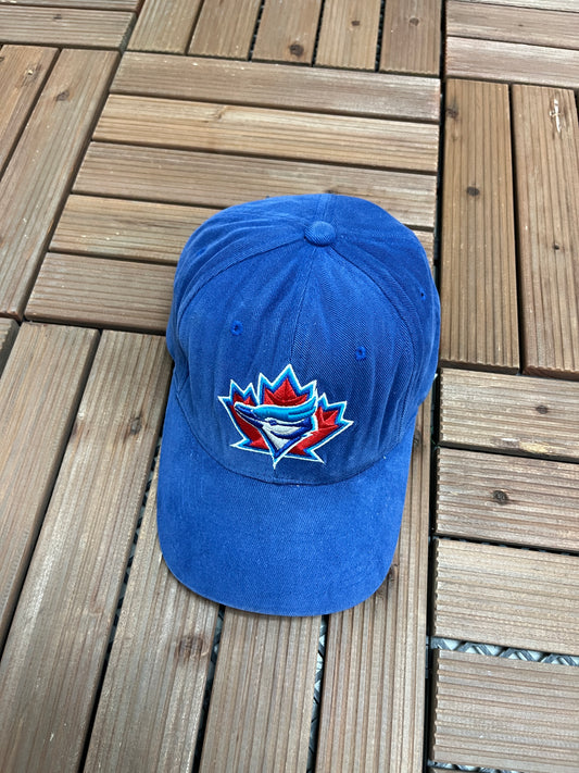 Toronto Blue Jays Graphic Hat | Strap Back | Vintage 1990s Starter MLB Baseball Blue Cap |