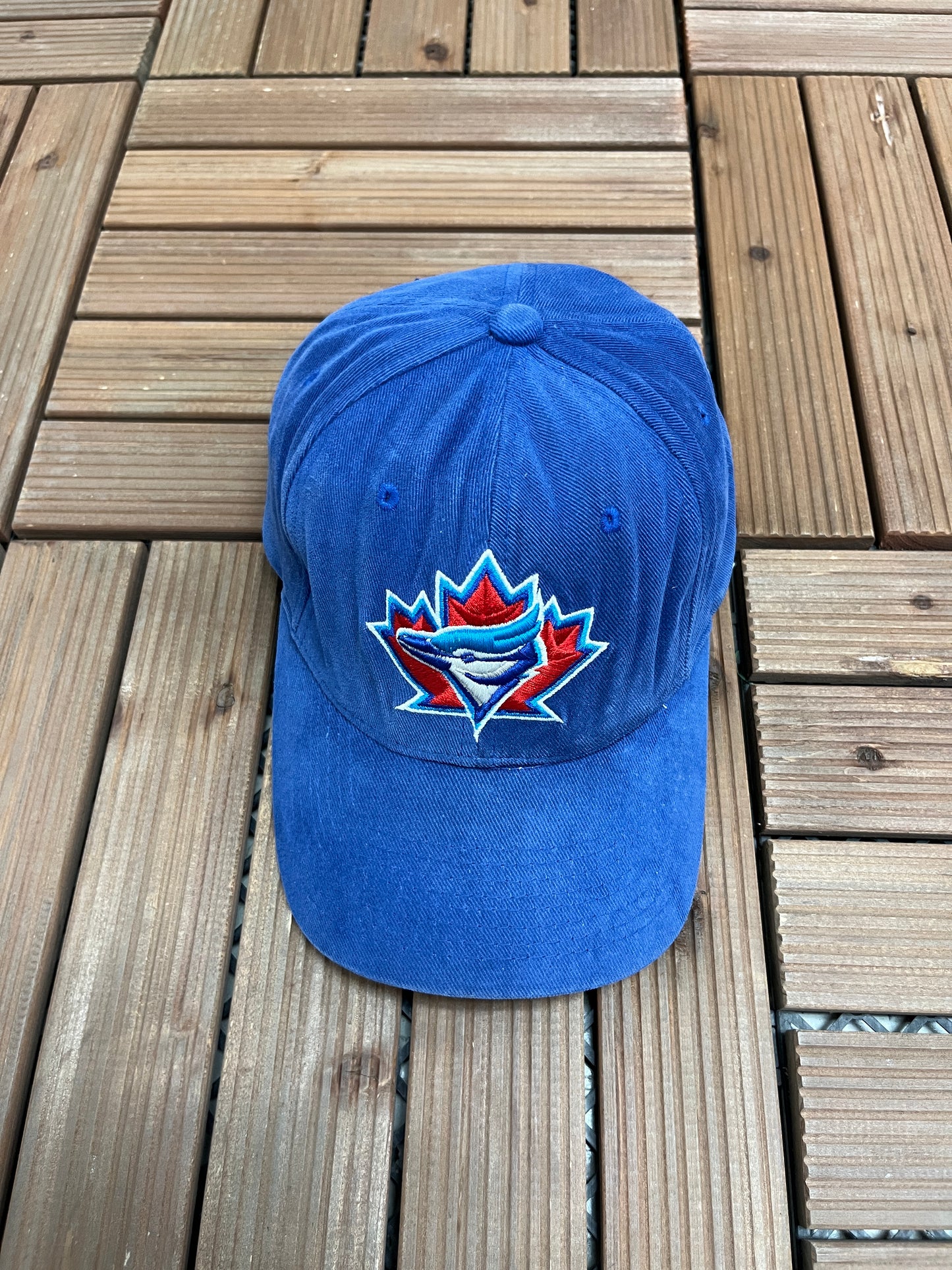 Toronto Blue Jays Graphic Hat | Strap Back | Vintage 1990s Starter MLB Baseball Blue Cap |