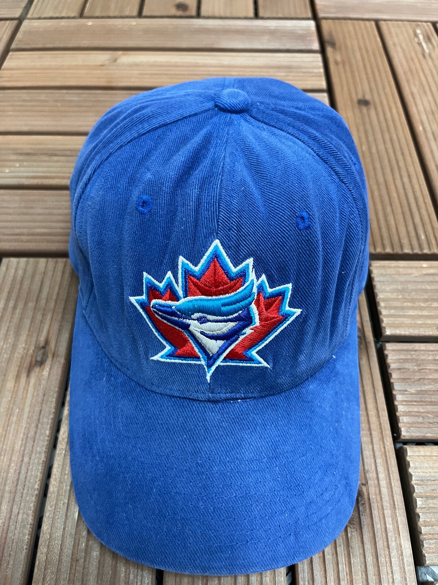 Toronto Blue Jays Graphic Hat | Strap Back | Vintage 1990s Starter MLB Baseball Blue Cap |