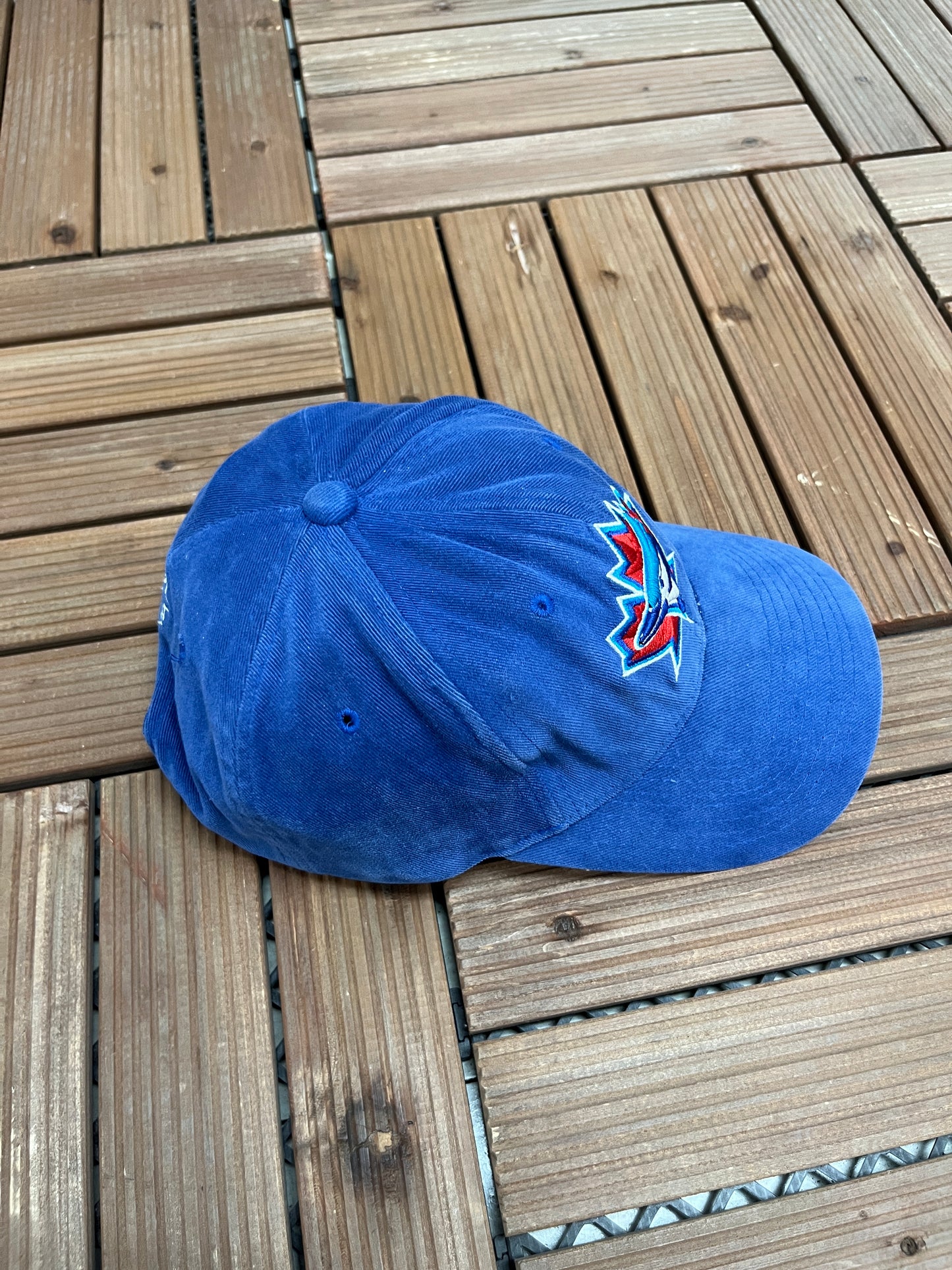 Toronto Blue Jays Graphic Hat | Strap Back | Vintage 1990s Starter MLB Baseball Blue Cap |